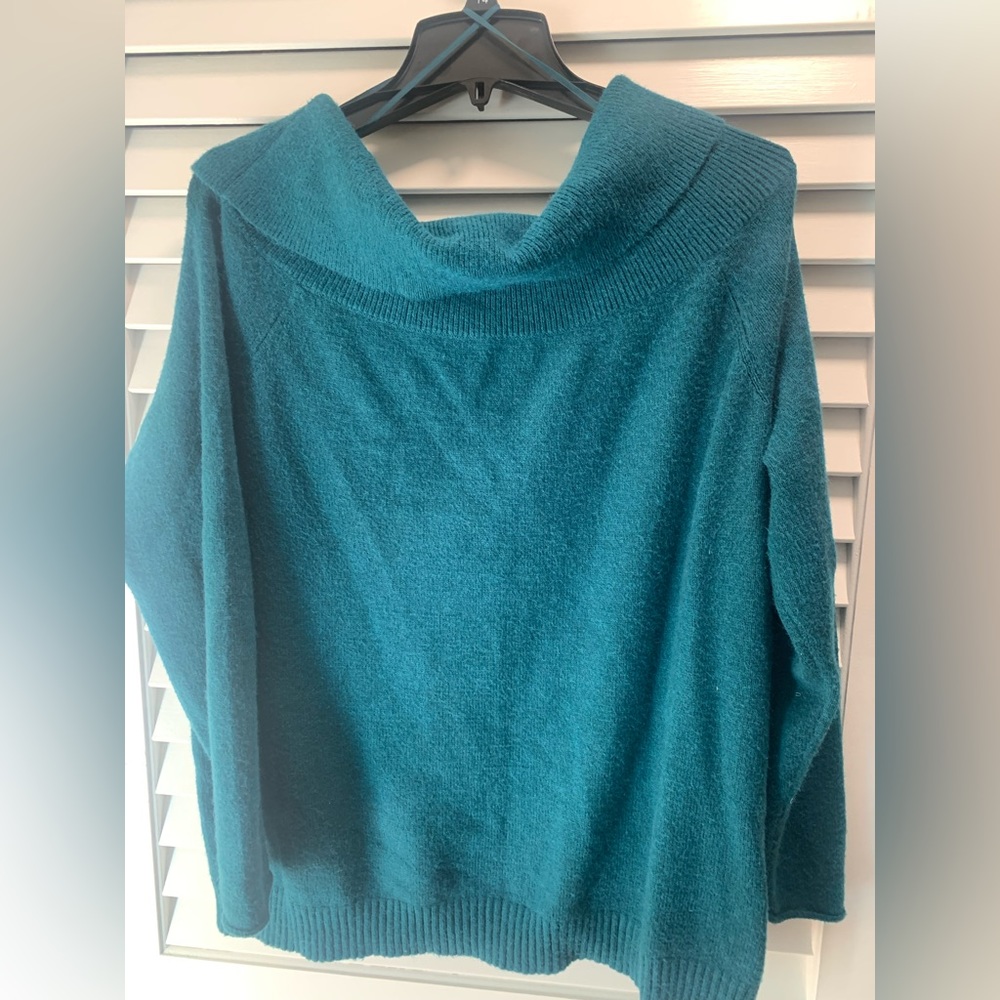 Anthropologie jewel toned cowl neck sweater